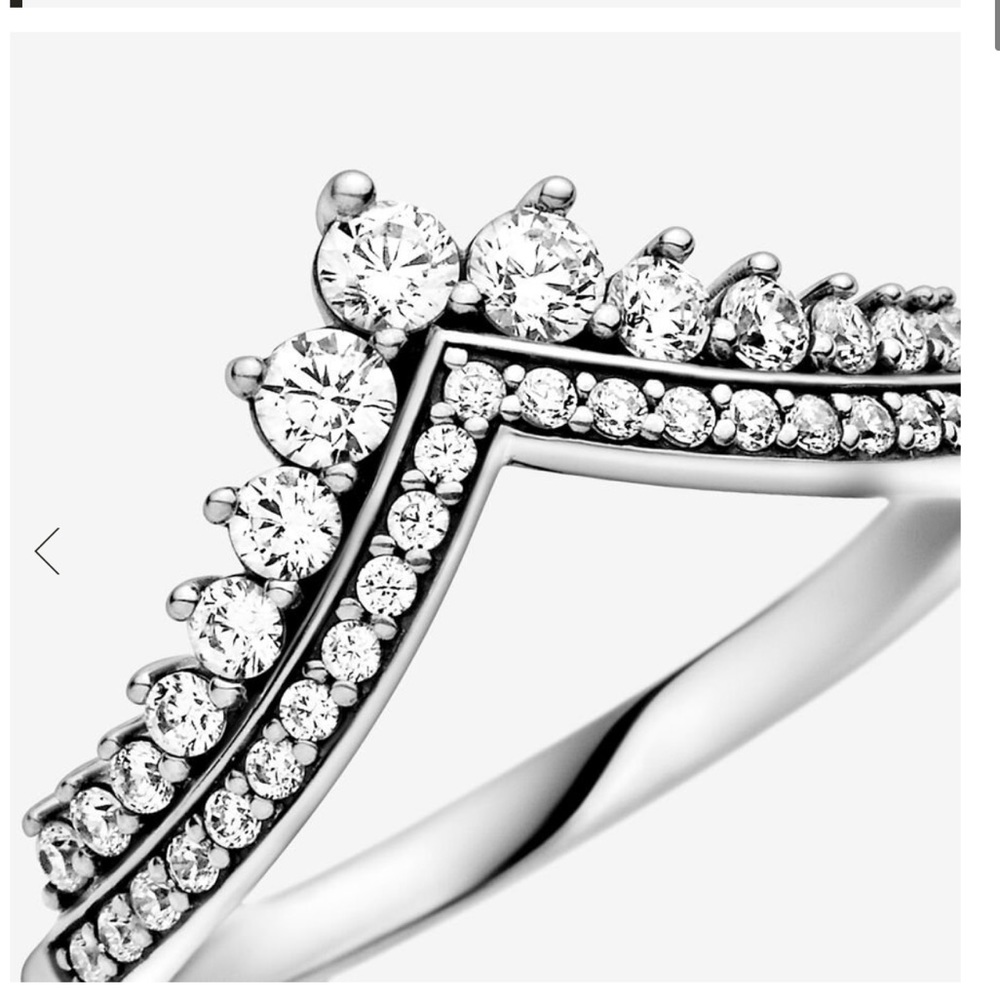 pandora princess wishbone ring | size 6 | nwt - Picture 8 of 8